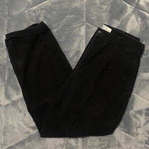 field gear black corduroy pants